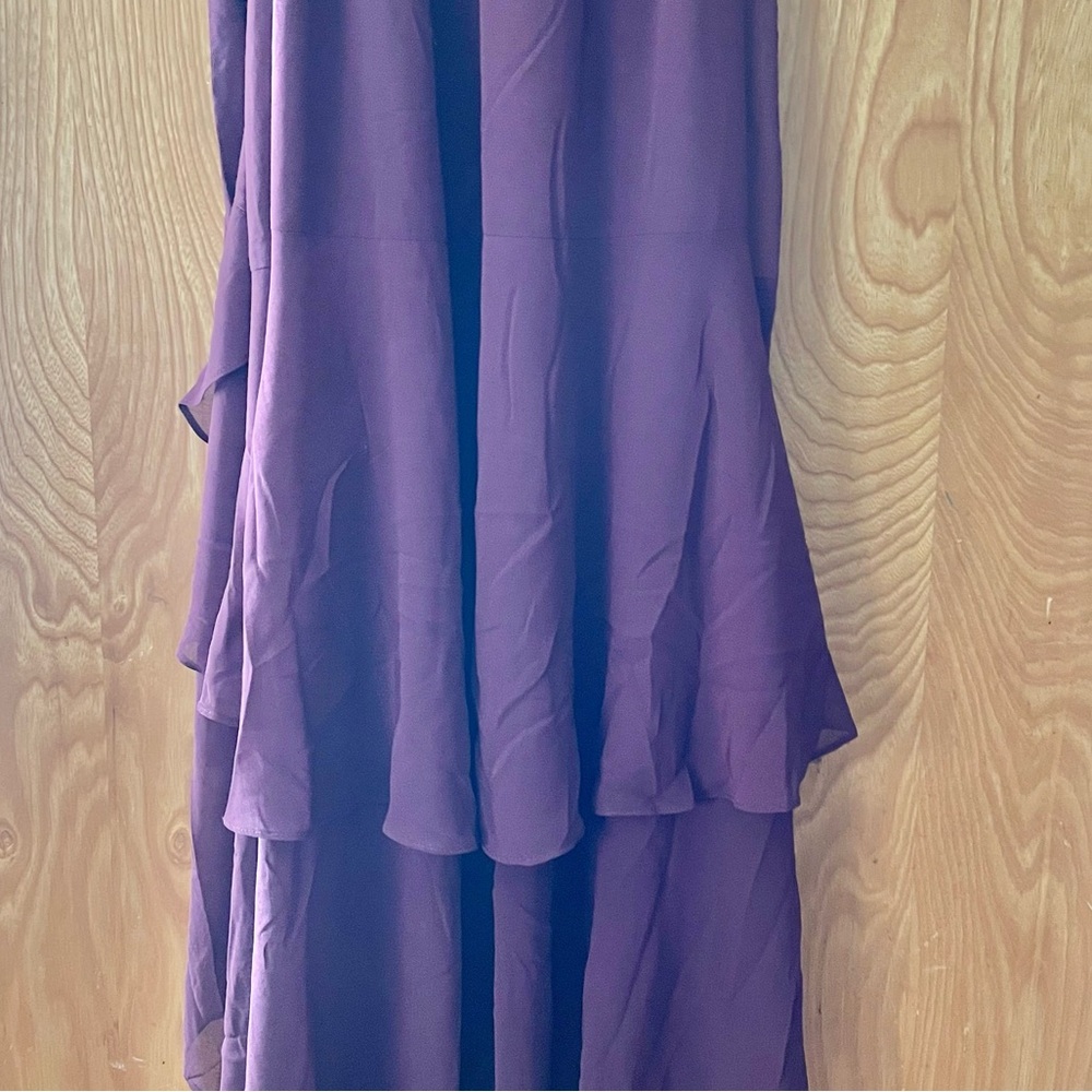 NWT City Chic maxi flirty tier dress in Garnet, size 18 - Picture 7 of 11